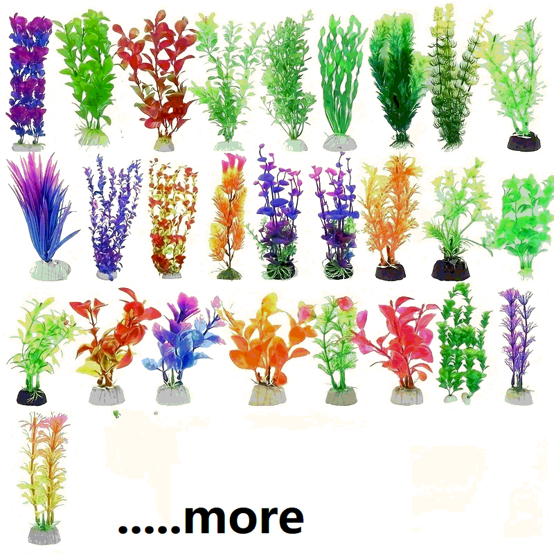 Marine Aquarium Gravel - Artificial Underwater Plastic Plants Aquarium Fish