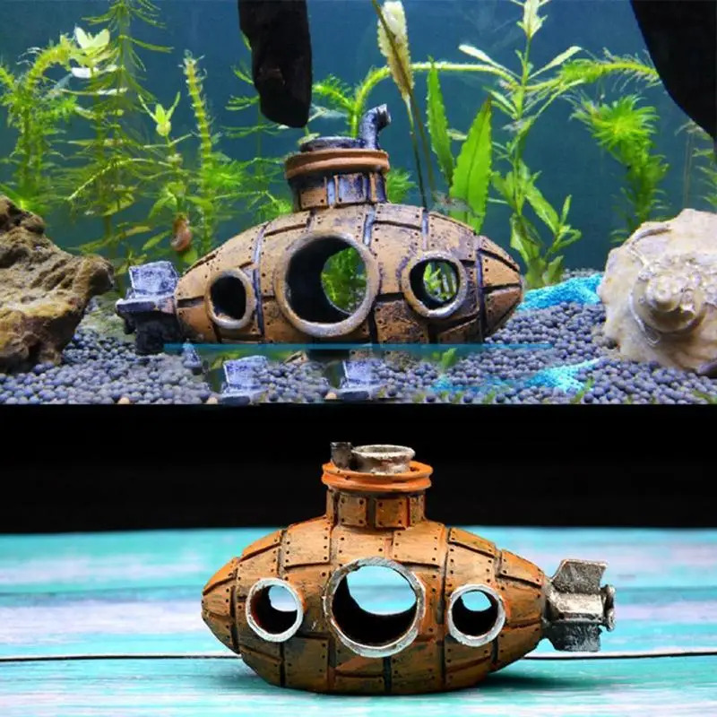Resin Submarine Aquarium Decor - Marine Aquarium Gravel review and price