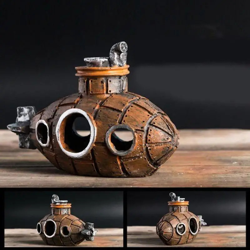 Resin Submarine Aquarium Decor - Marine Aquarium Gravel review and price
