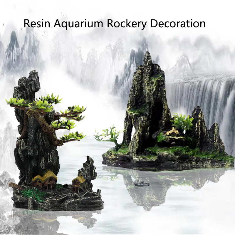 Resin Aquarium Rockery Mountai - Marine Aquarium Gravel review and price