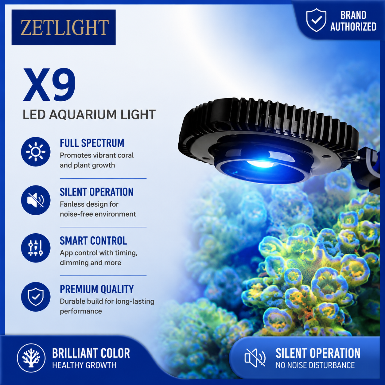 ZETLIGHT X9 96W Bluetooth & Wi - Aquarium Marine review and price